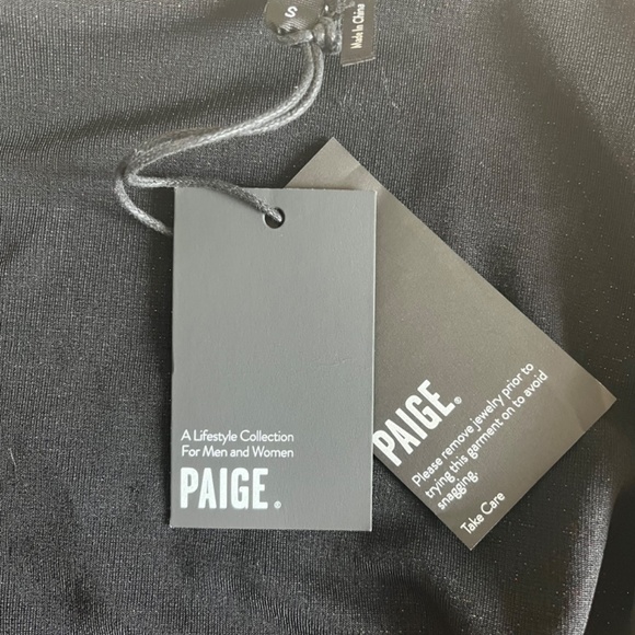 PAIGE Lucielle Longsleeve Dress Wrap up Stretchy Lurex Metallic Holidays Cocktai - Picture 16 of 16